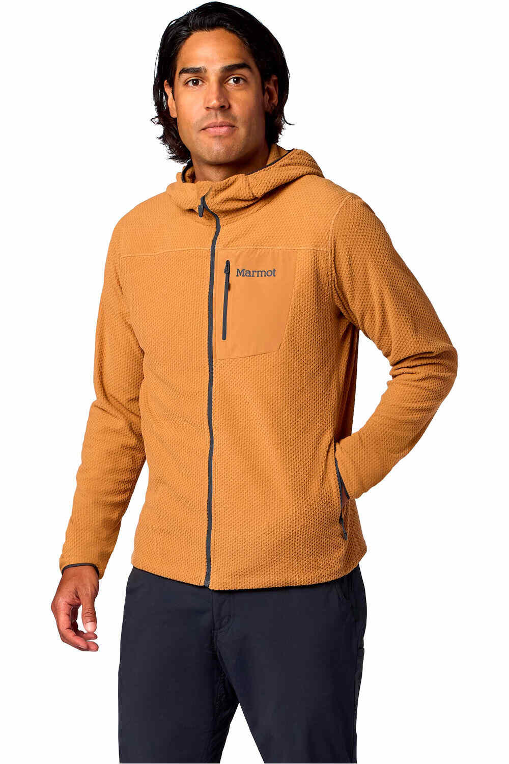 Marmot forro polar hombre AirFleece Hoody vista frontal