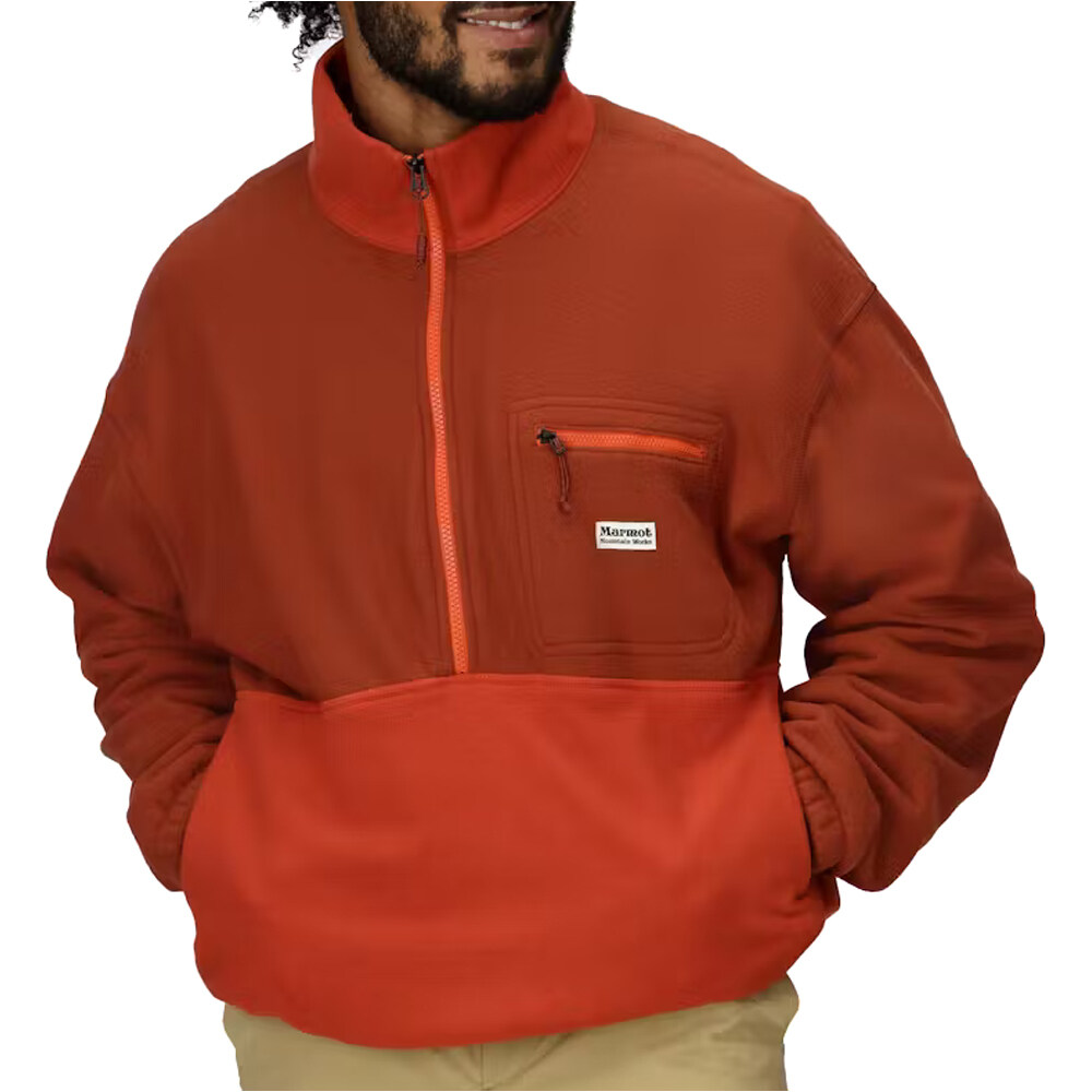 Marmot forro polar hombre Retro Rocklin 1/2 Zip vista frontal