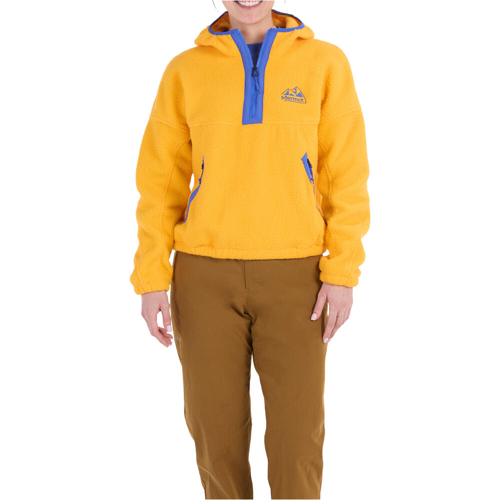 Marmot forro polar mujer Wm's Super Aros Fleece Hoodie vista frontal