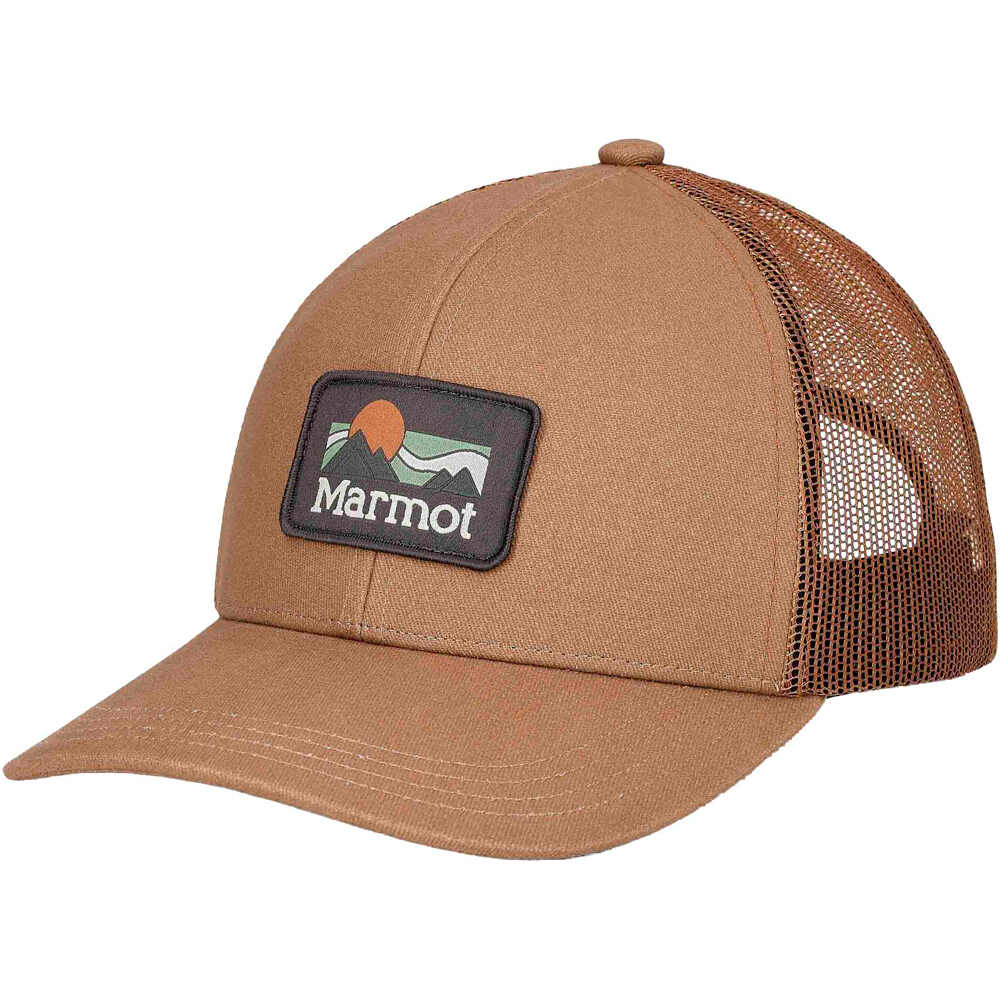 Marmot gorros montaña Retro Trucker Hat vista frontal