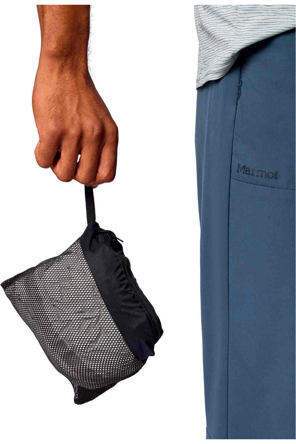 Marmot pantalón impermeable hombre PreCip Evo Full Zip Pant Short 06