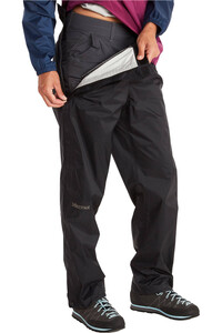 Marmot pantalón impermeable mujer Wm's PreCip Eco Full Zip Pant vista detalle