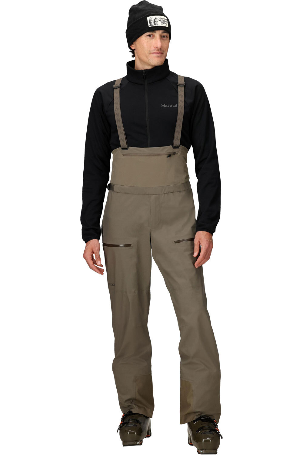 Marmot pantalones esquí hombre Solitude UL Bio 1/4 Bib vista detalle
