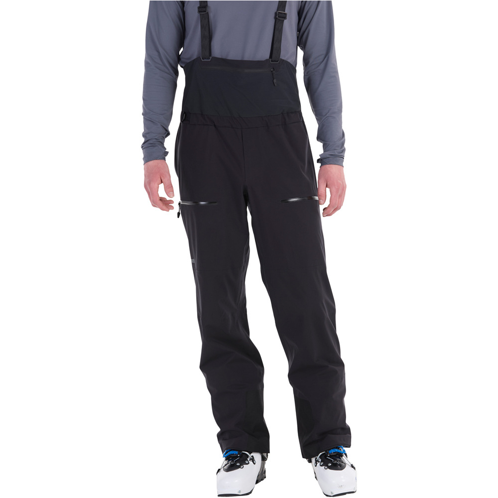 Marmot pantalones esquí hombre Solitude UL Bio 1/4 Bib vista frontal