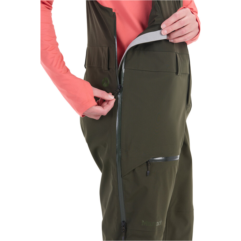 Marmot pantalones esquí mujer Wm's Refuge Pro Bib vista detalle