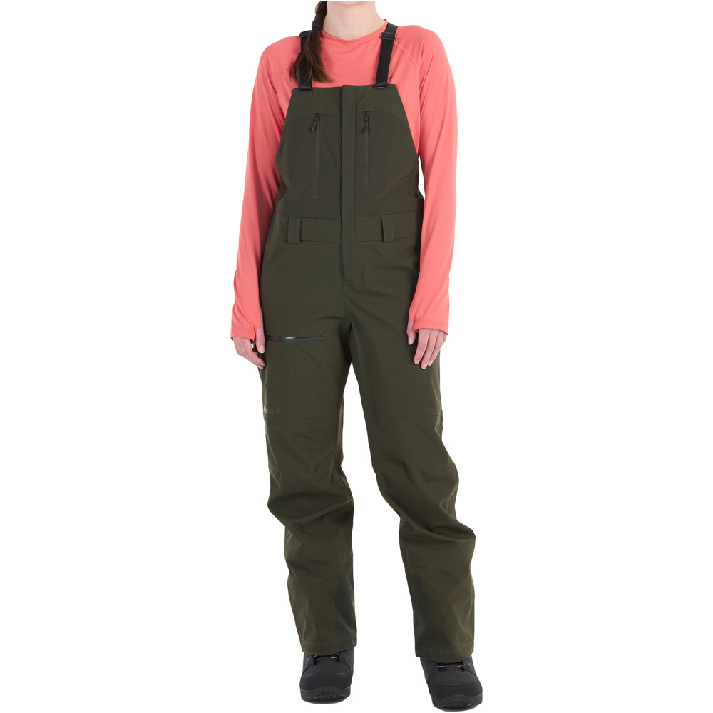 Marmot pantalones esquí mujer Wm's Refuge Pro Bib vista frontal