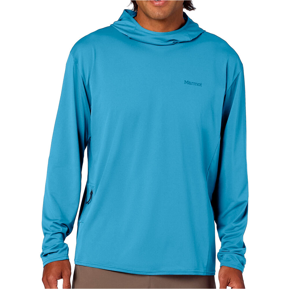 Marmot Sudaderas Montaña Hombre AirExchange UPF 50 Hoody vista frontal