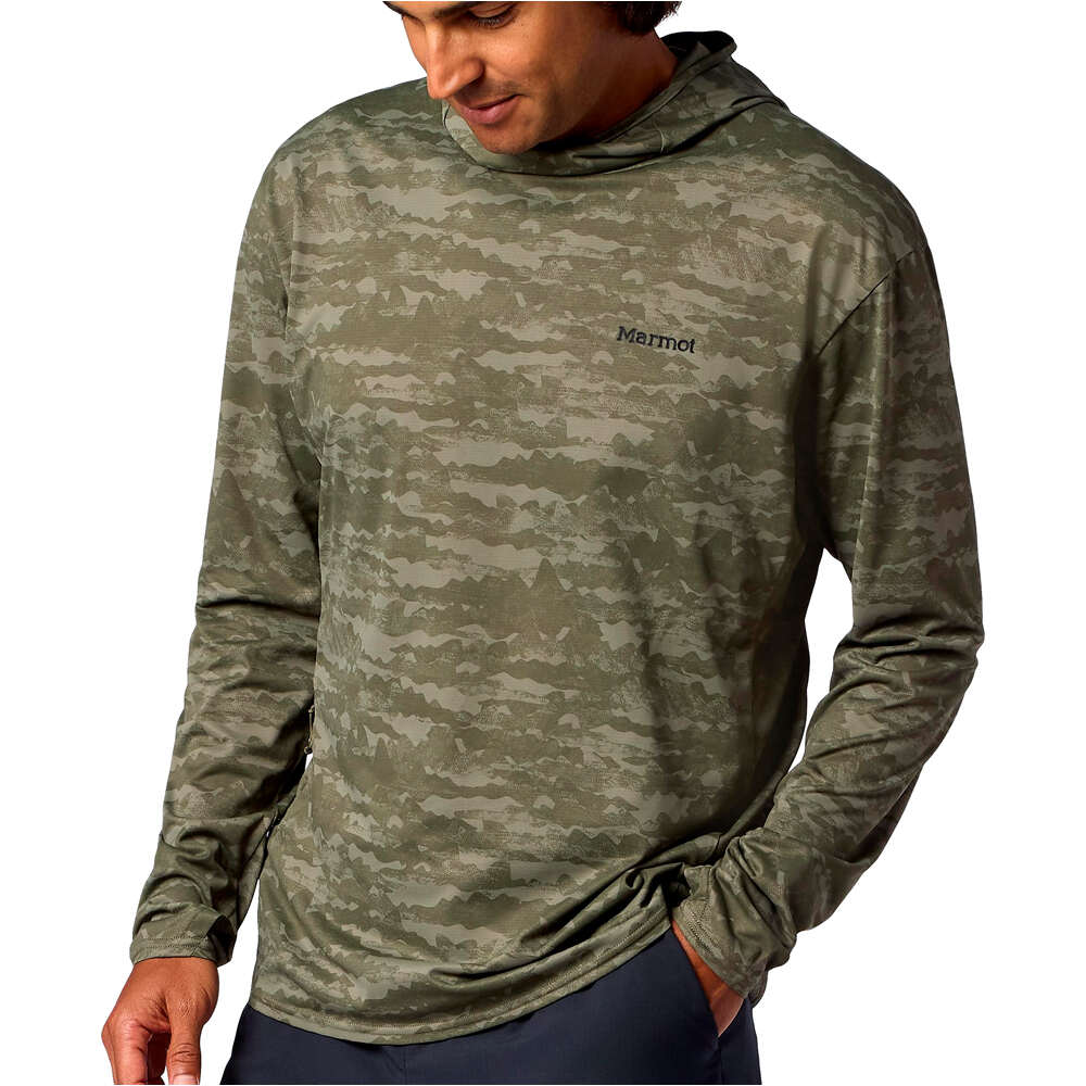 Marmot Sudaderas Montaña Hombre AirExchange UPF 50 Hoody vista frontal