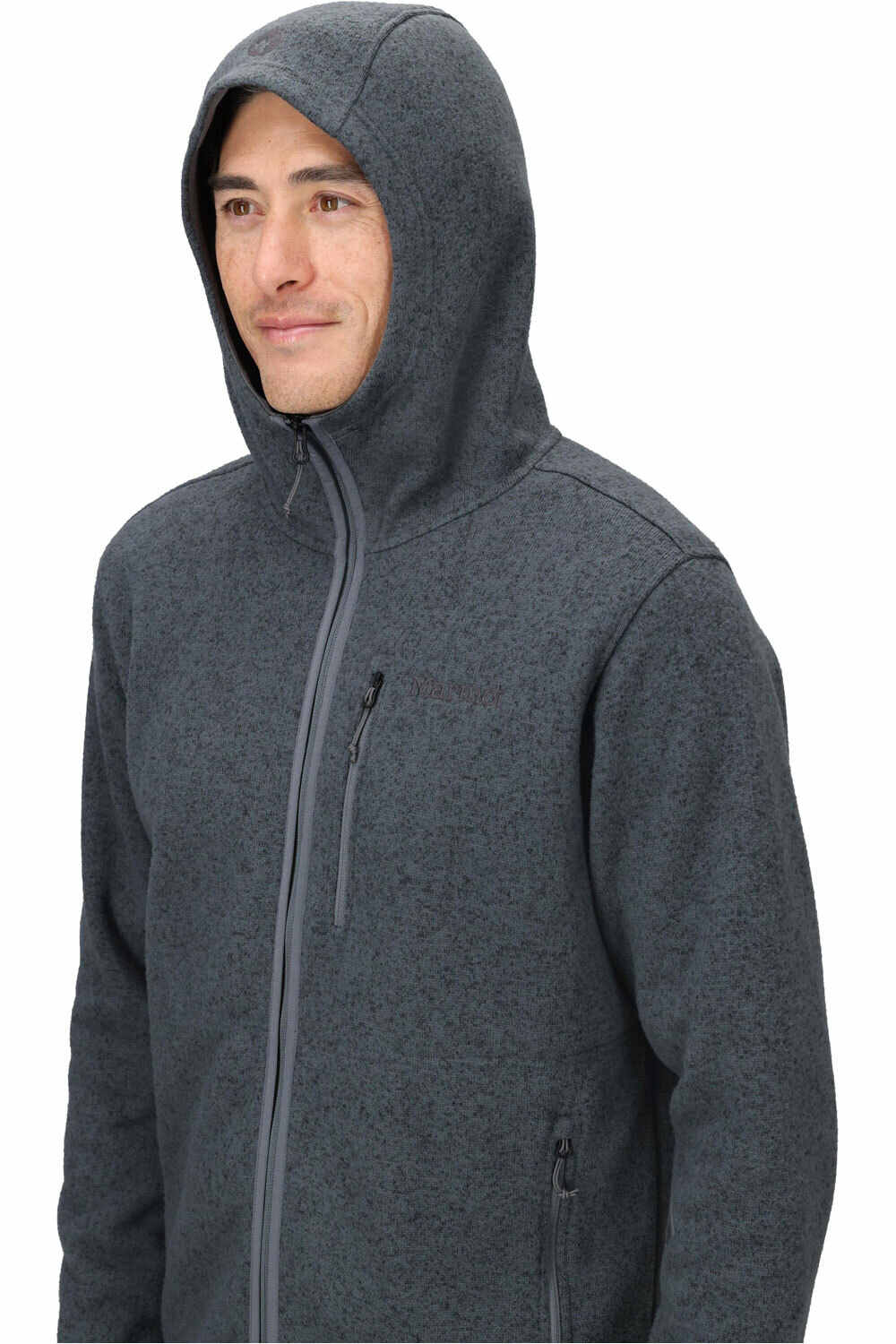 Marmot Sudaderas Montaña Hombre Drop Line Full Zip Hoody vista detalle