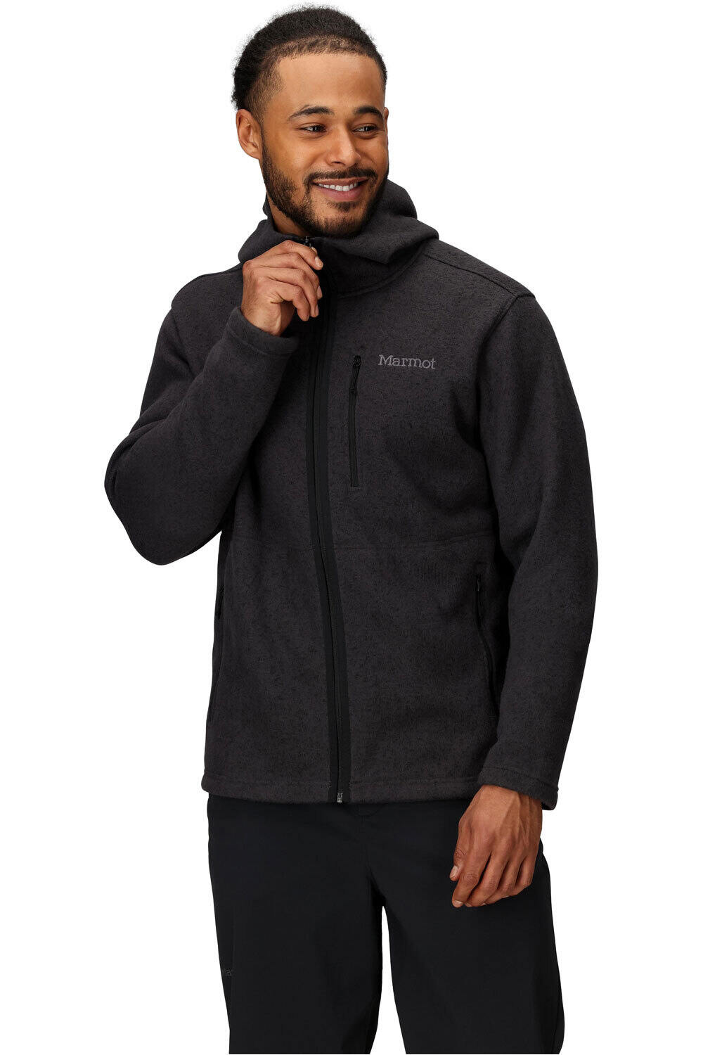 Marmot Sudaderas Montaña Hombre Drop Line Full Zip Hoody vista frontal