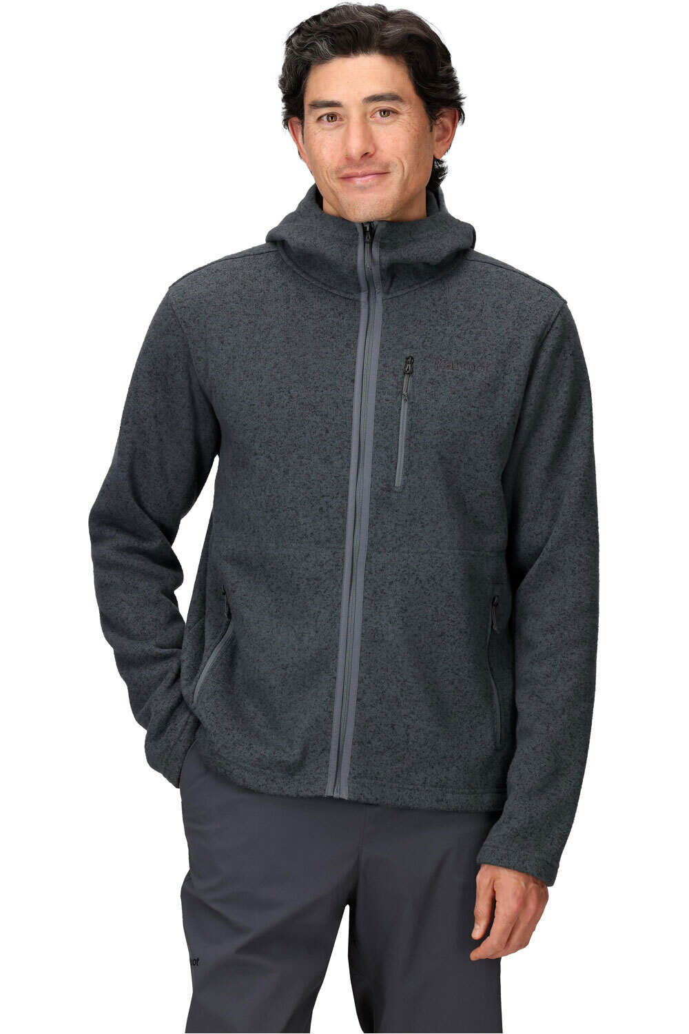 Marmot Sudaderas Montaña Hombre Drop Line Full Zip Hoody vista frontal