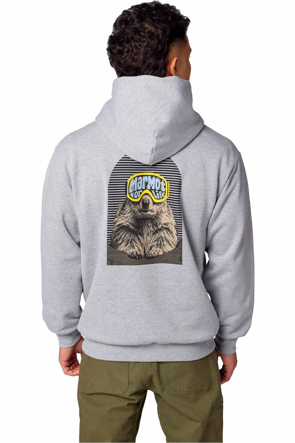 Marmot Sudaderas Montaña Hombre Marty Goggles Hoody vista trasera