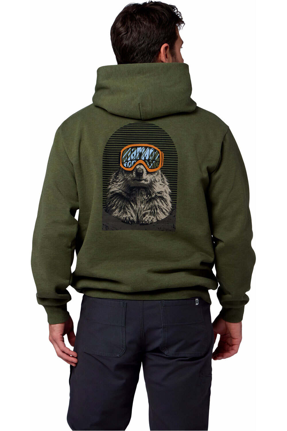 Marmot Sudaderas Montaña Hombre Marty Goggles Hoody vista trasera