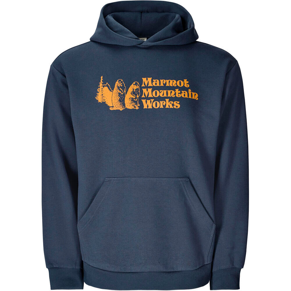 Marmot Sudaderas Montaña Hombre MMW Hoody vista detalle