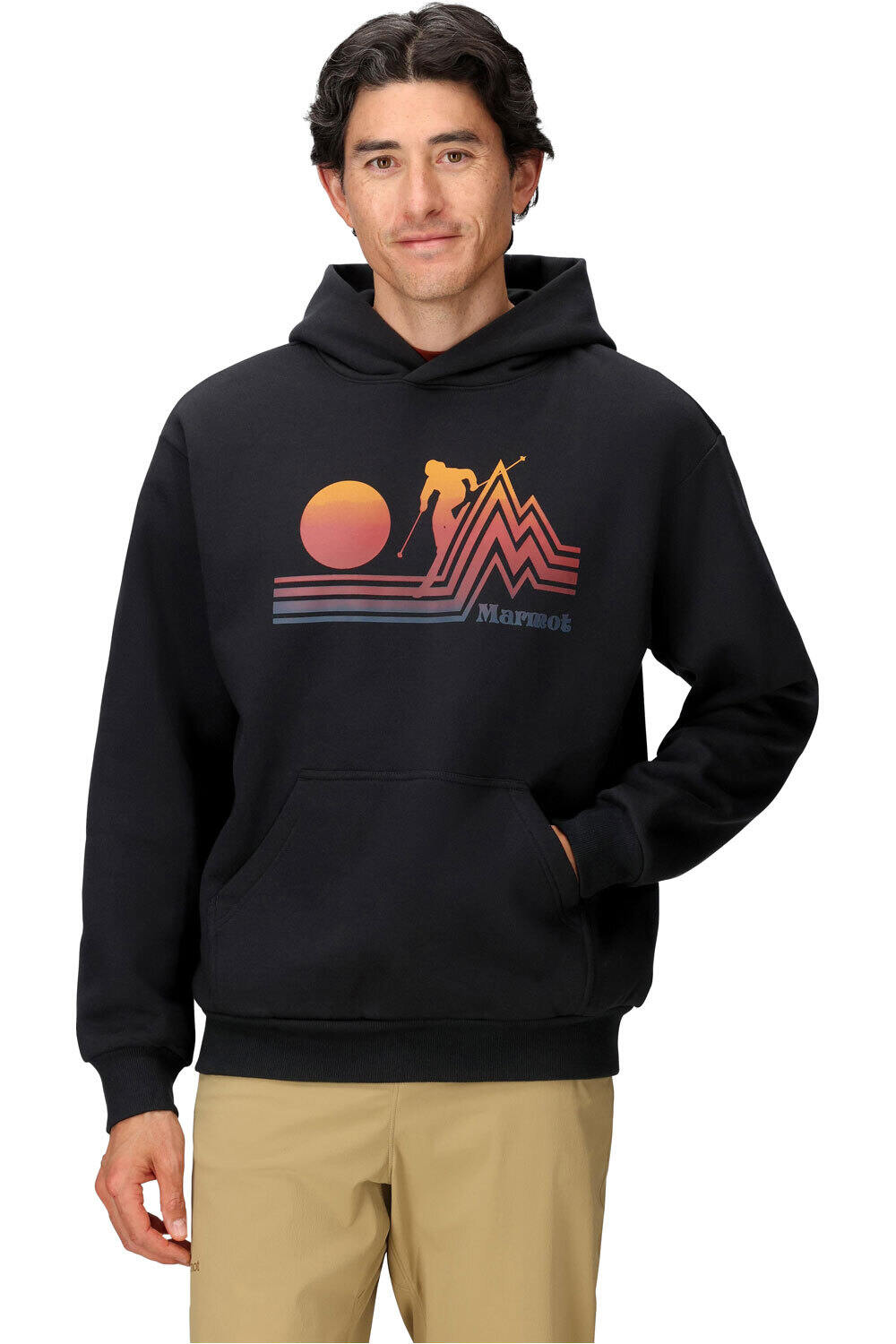 Marmot Sudaderas Montaña Hombre Retro Skiier Hoody vista frontal