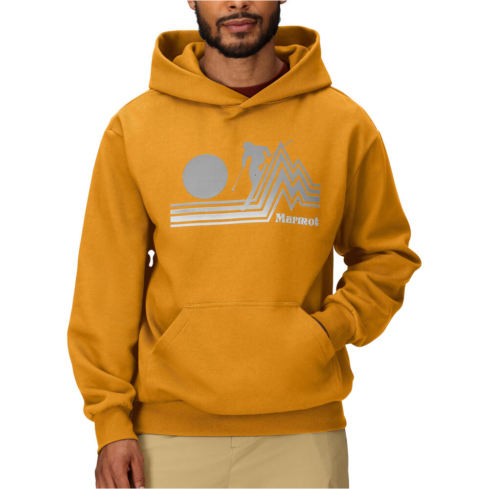 Marmot Sudaderas Montaña Hombre Retro Skiier Hoody vista frontal