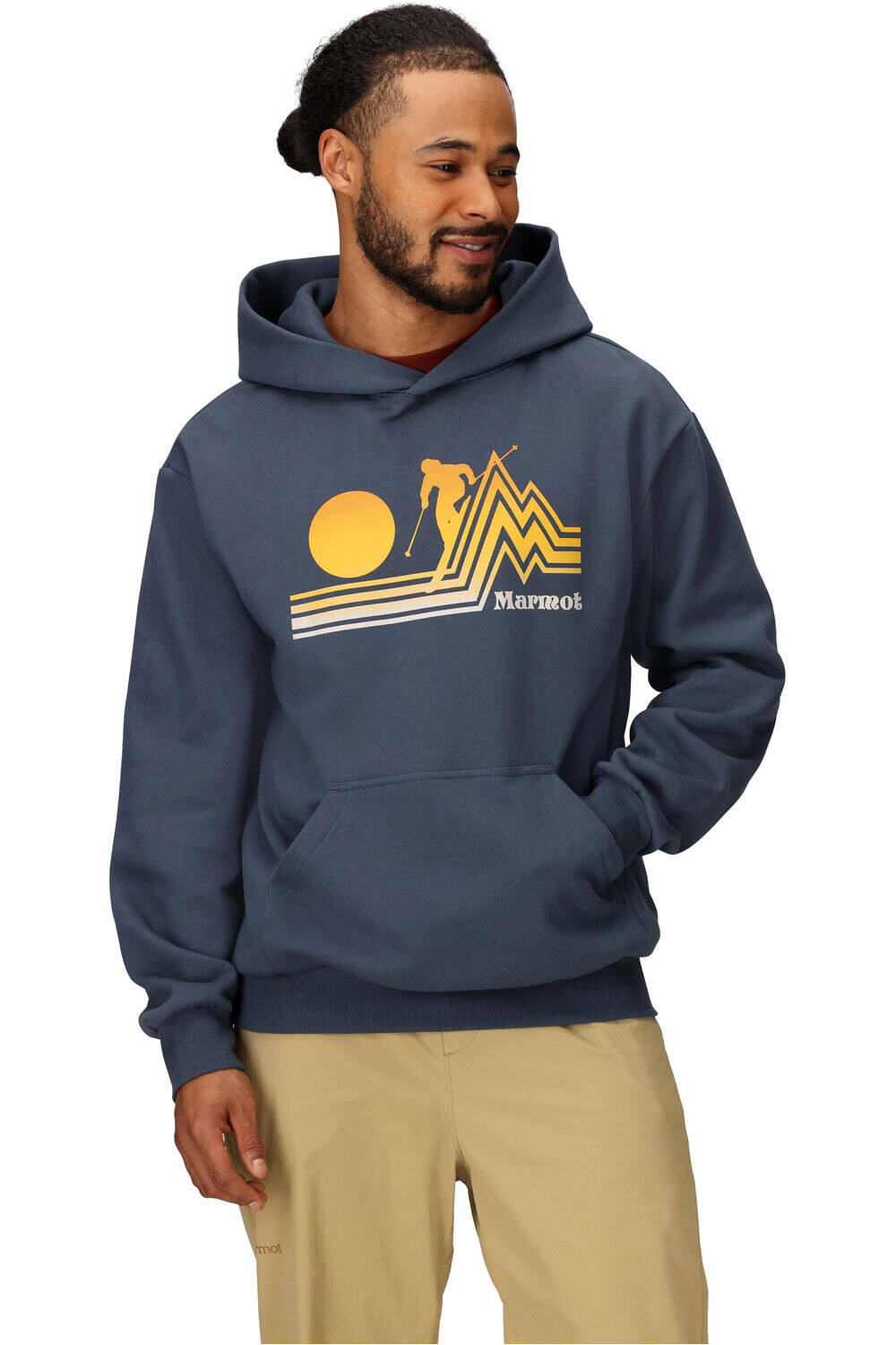 Marmot Sudaderas Montaña Hombre Retro Skiier Hoody vista frontal