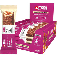 Maxi Nutrition barritas energéticas Creamy Core Bars Peanut Caramel 45g vista frontal