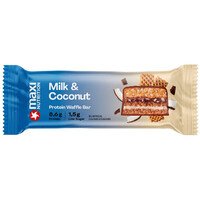 Maxi Nutrition barritas energéticas Milky Waffle Protein Bar Coconut 40 g 01