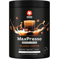Maxi Nutrition Bebidas Proteicas Maxpresso Classic, 300g vista frontal