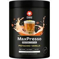 Maxi Nutrition proteínas MaxPresso Pistachio Vanilla vista frontal