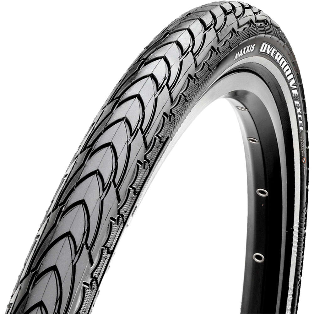 Maxxis cubiertas bicicleta paseo OVERDRIVE EXCEL HYBRID 700X40C 60 WIRE vista frontal