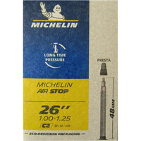 Michelin cámara bicicleta mtb CAM.C2 AIRSTOP 26x1.10-1.25 FV 48mm vista frontal