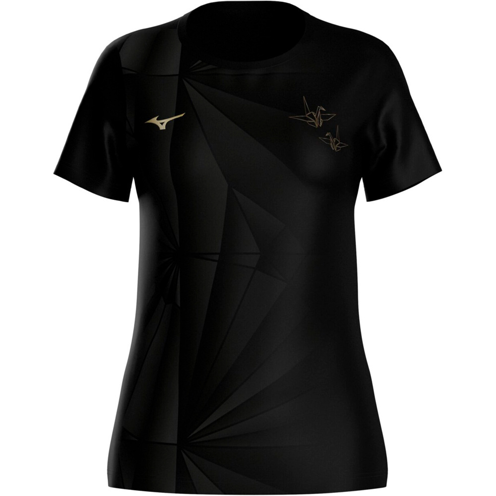 Mizuno camiseta entrenamiento manga corta mujer Active DryAeroFlow Graphic Short Sleeve Tee vista frontal