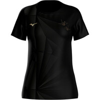 Mizuno camiseta entrenamiento manga corta mujer Active DryAeroFlow Graphic Short Sleeve Tee vista frontal