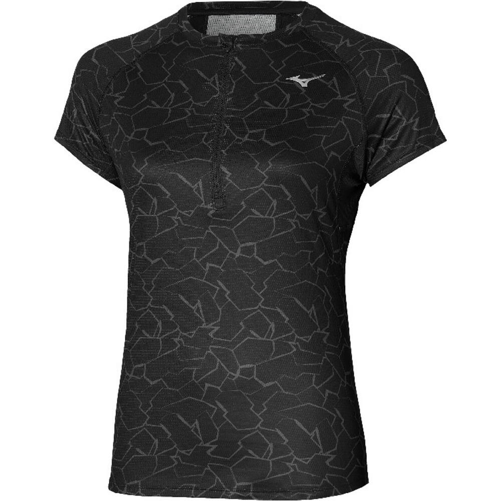 Mizuno camiseta entrenamiento manga corta mujer Graphic Trail Tee(W) vista frontal