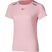 Mizuno camiseta entrenamiento manga corta mujer Tech Light Short Sleeve Tee vista frontal