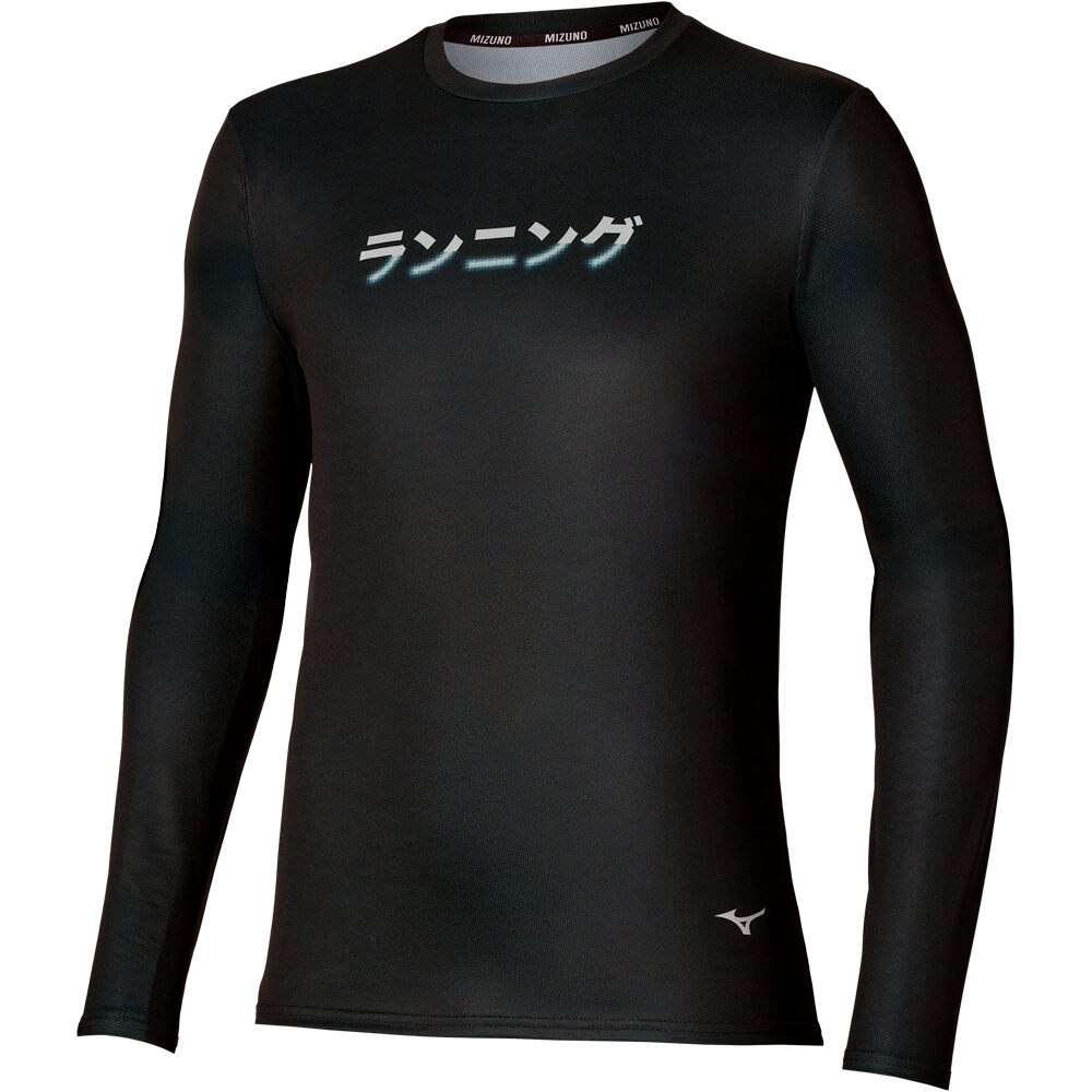 Mizuno camiseta fitness hombre Core Graphic LS Tee vista frontal