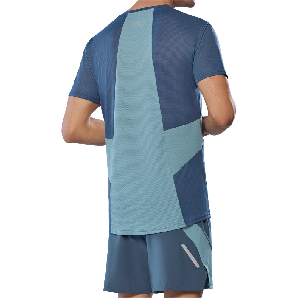 Mizuno camiseta técnica manga corta hombre DryAeroFlow Tee vista trasera