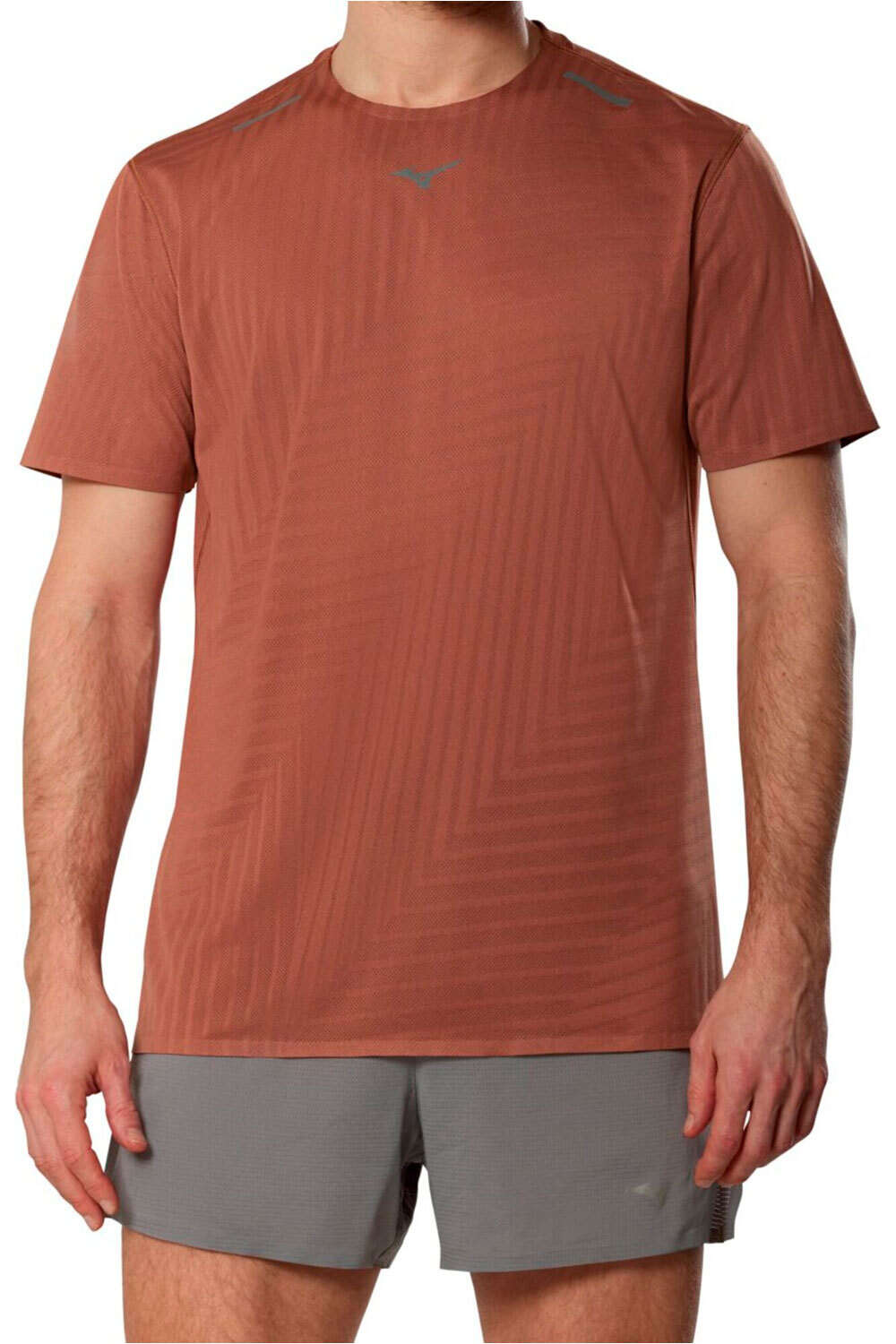 Mizuno camiseta técnica manga corta hombre Tech Light Short Sleeve Tee vista frontal