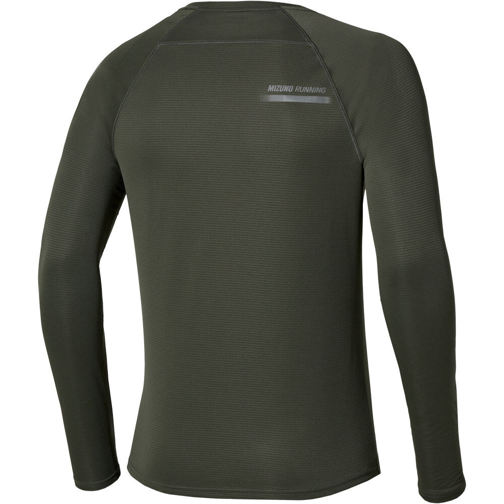 Mizuno camiseta técnica manga larga hombre Active DAW LS Tee vista trasera