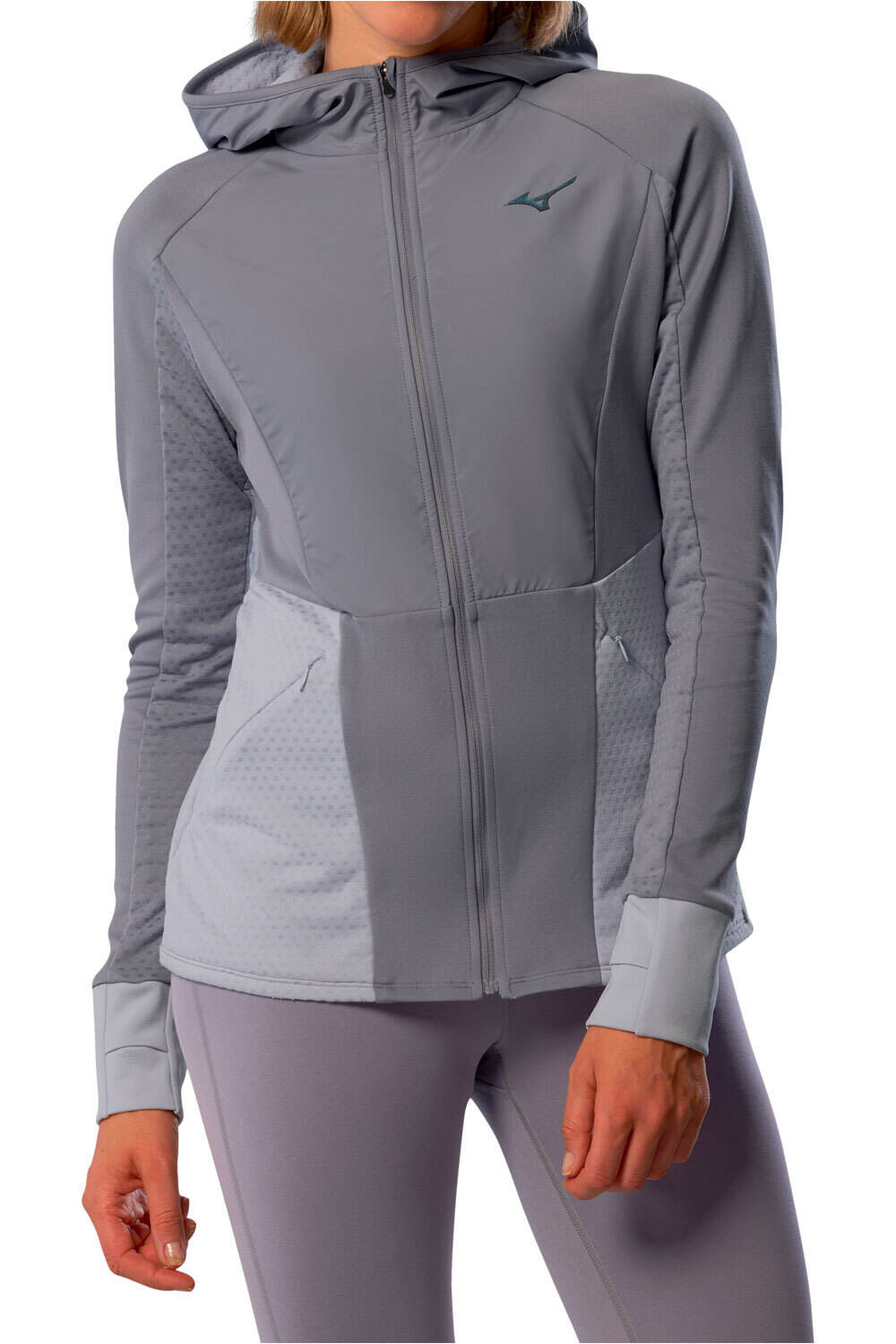 Mizuno camiseta técnica manga larga mujer Active Warm Hybrid FZ Hd LS vista frontal