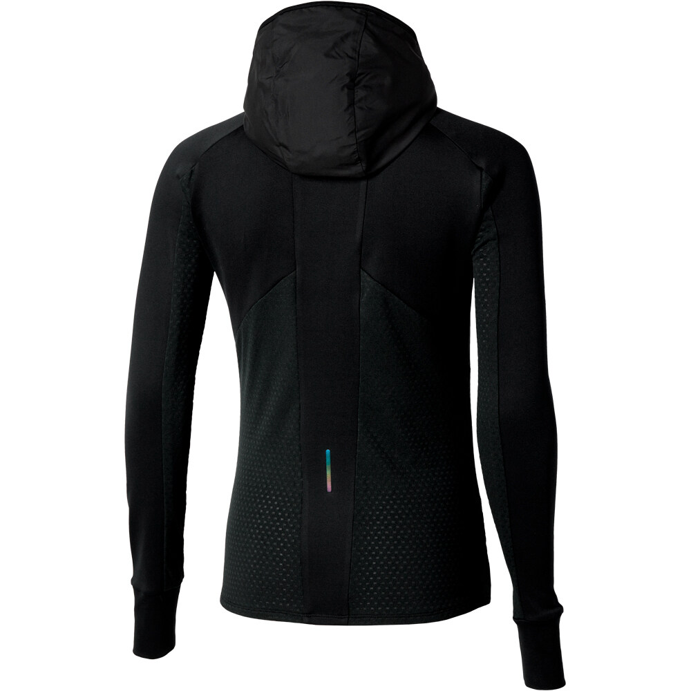 Mizuno camiseta técnica manga larga mujer Active Warm Hybrid FZ Hd LS vista trasera