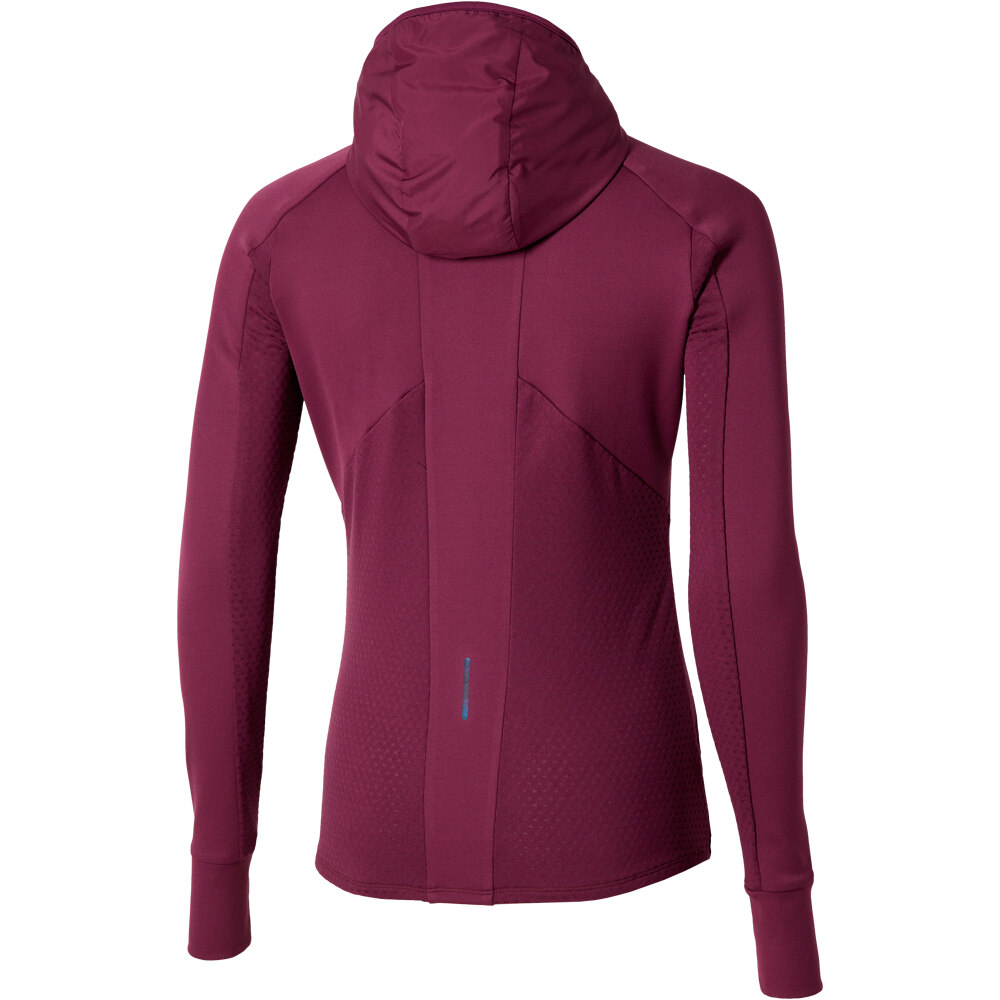 Mizuno camiseta técnica manga larga mujer Active Warm Hybrid FZ Hd LS vista trasera