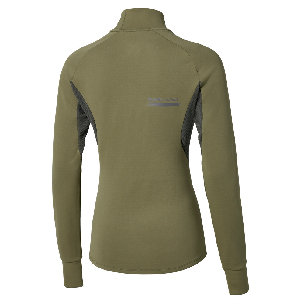 Mizuno camiseta técnica manga larga mujer Active Warmalite HZ LS Top(W) vista trasera