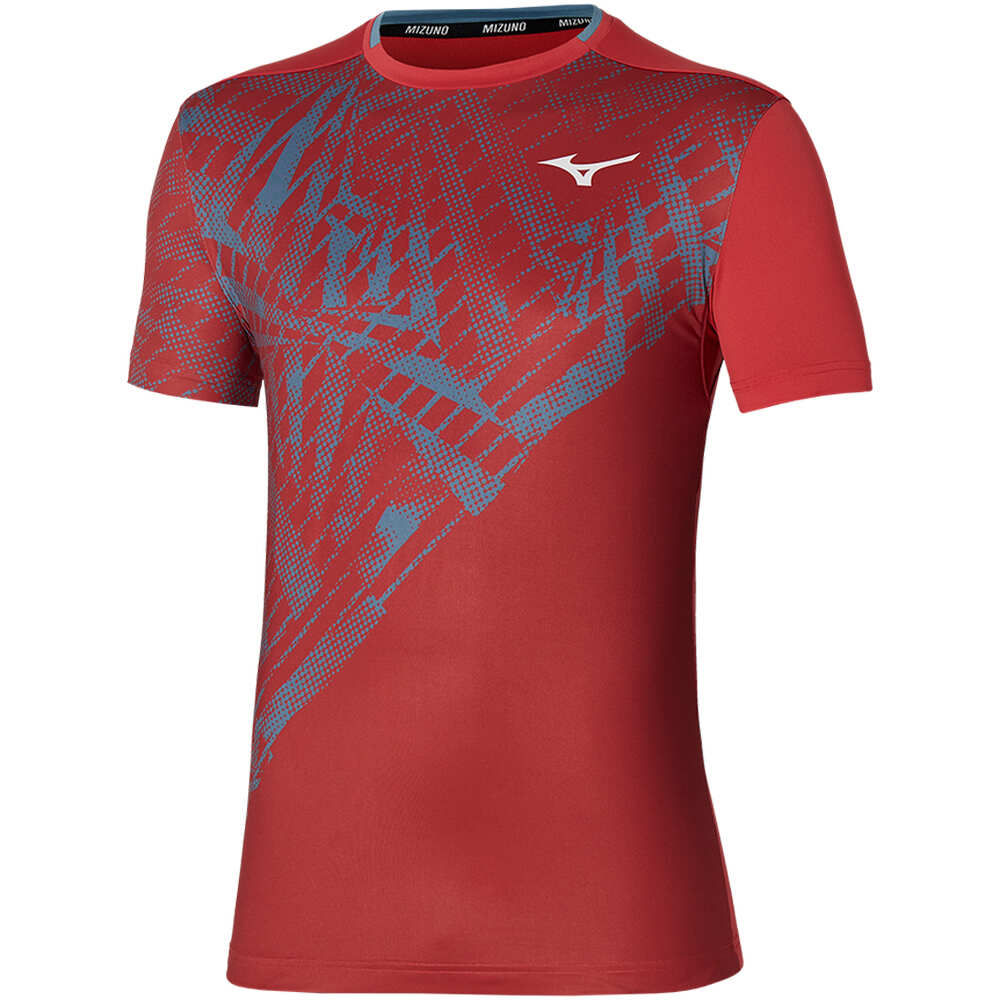Mizuno camiseta tenis manga corta hombre Mugen Shadow Graphic Tee vista frontal