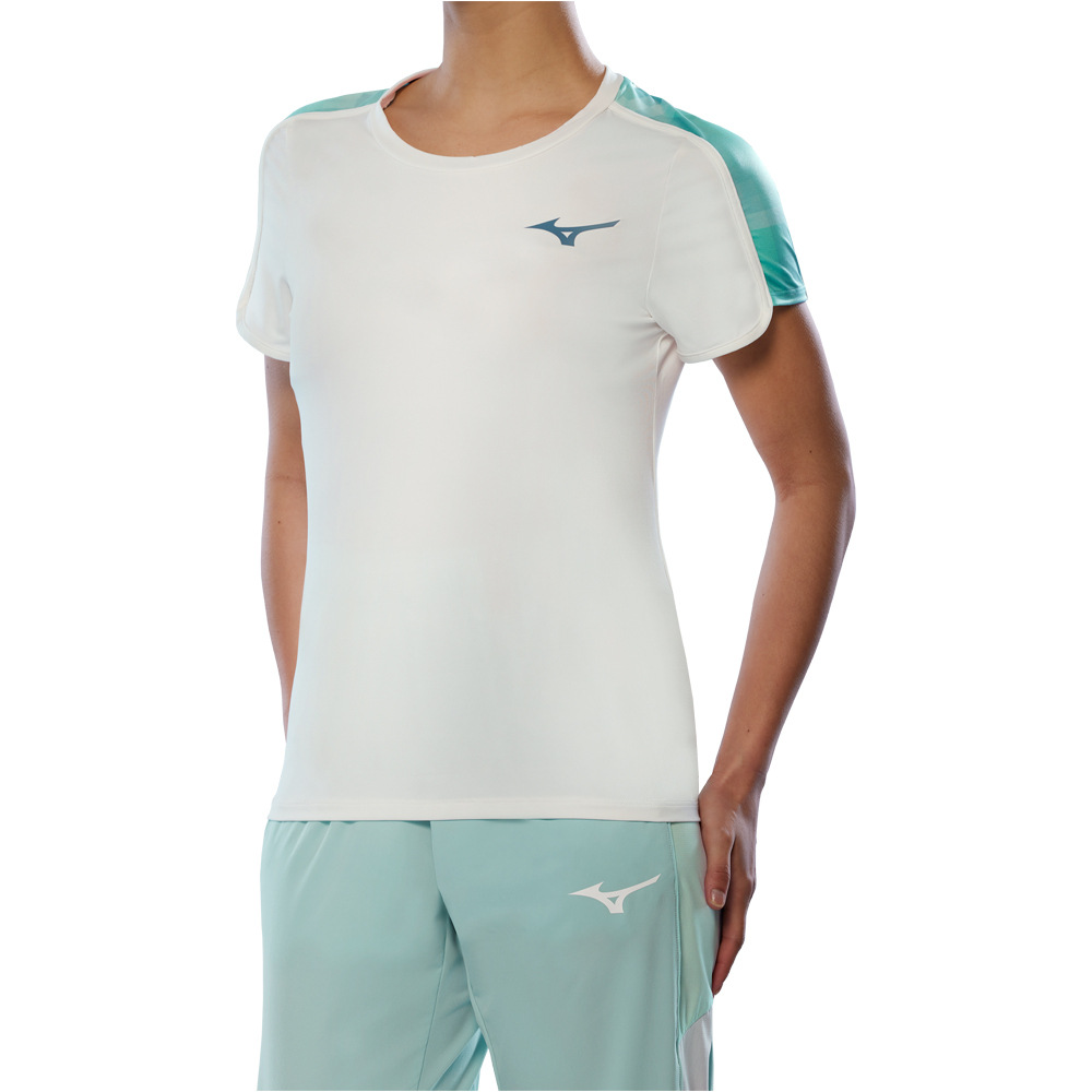 Mizuno camiseta tenis manga corta mujer Frontier Tee (W) vista frontal