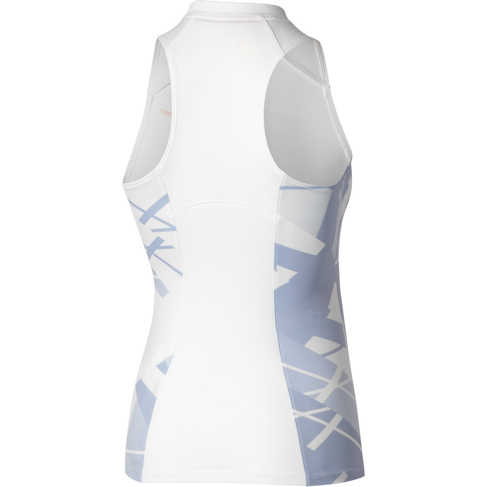 Mizuno camiseta tenis manga corta mujer TENNIS PRINTED TANK  WOS vista trasera