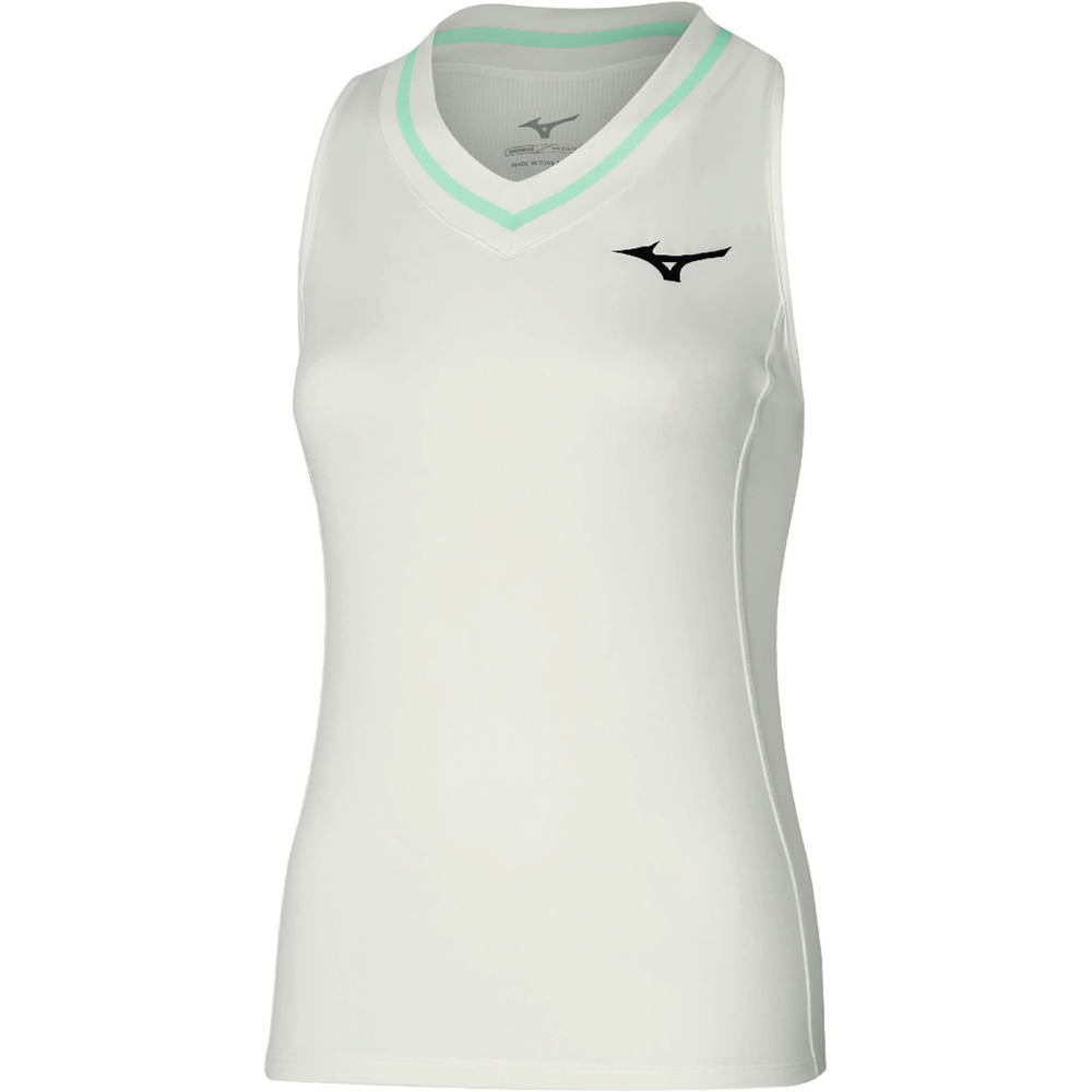 Mizuno camiseta tenis manga corta mujer TENNIS  TANK WOS vista frontal