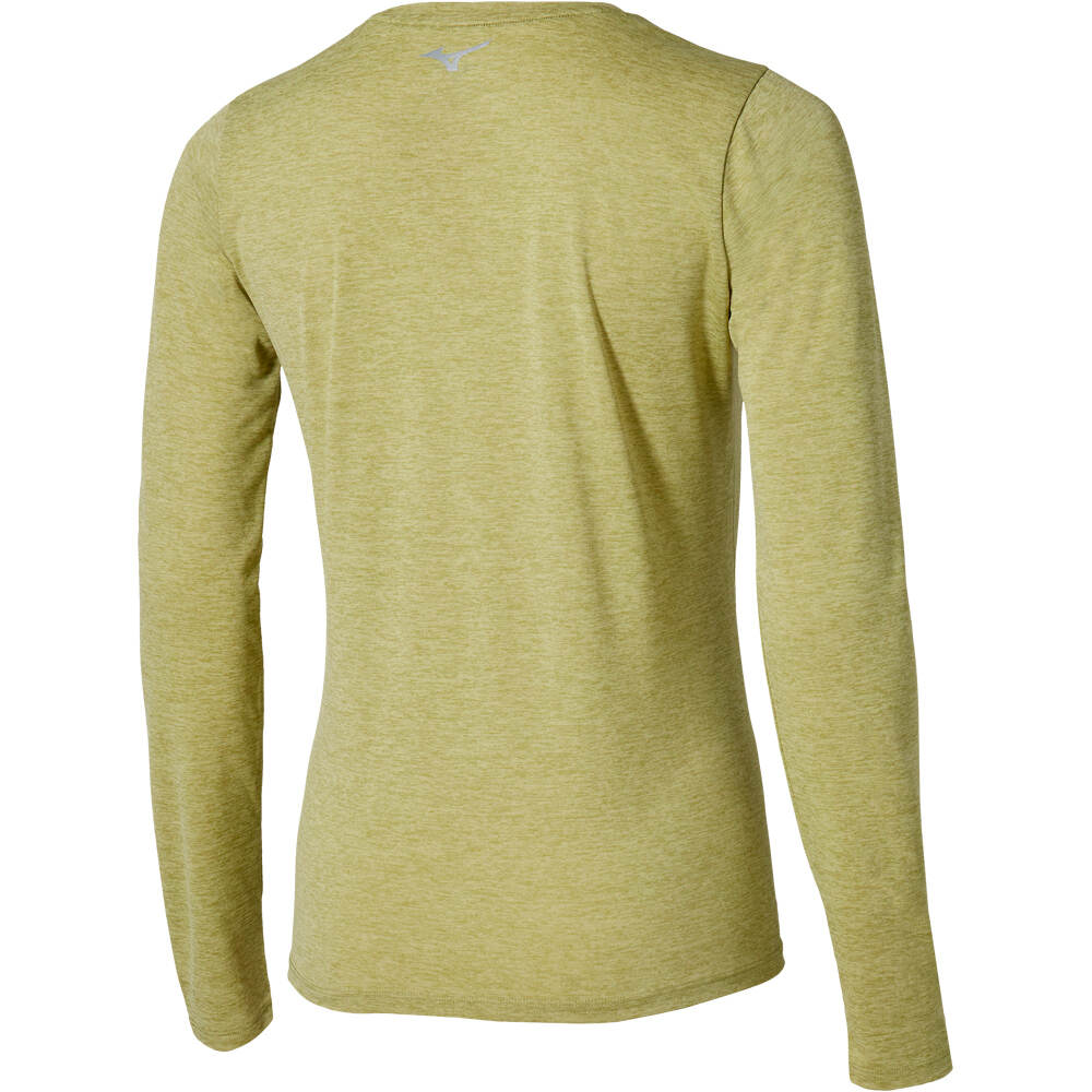 Mizuno camisetas fitness mujer Core Impulse LS tee(W) vista trasera