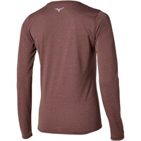 Mizuno camisetas fitness mujer Core Impulse LS tee(W) vista trasera