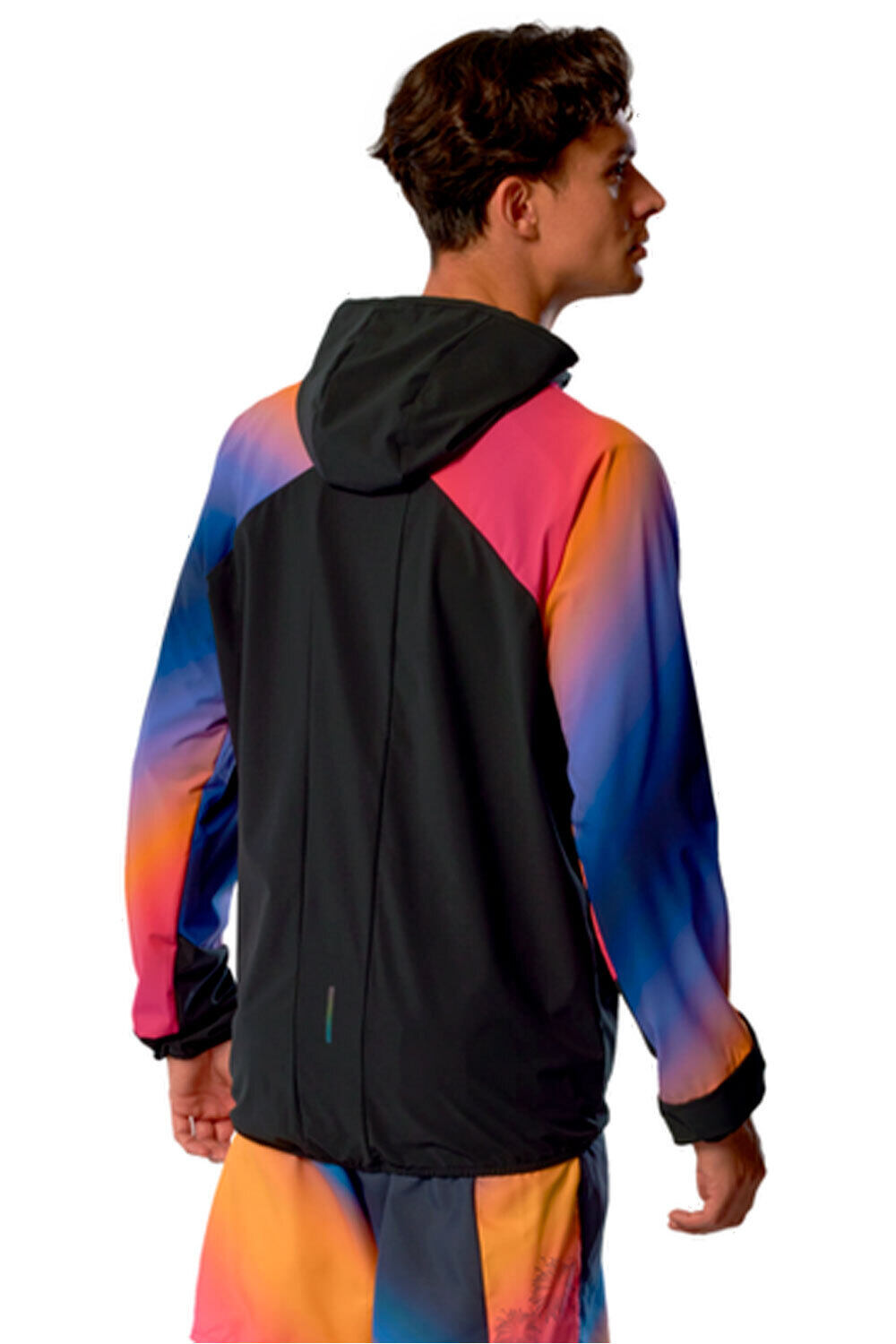 Mizuno CHAQUETA RUNNING HOMBRE Active Alpha Hodded Jacket vista trasera