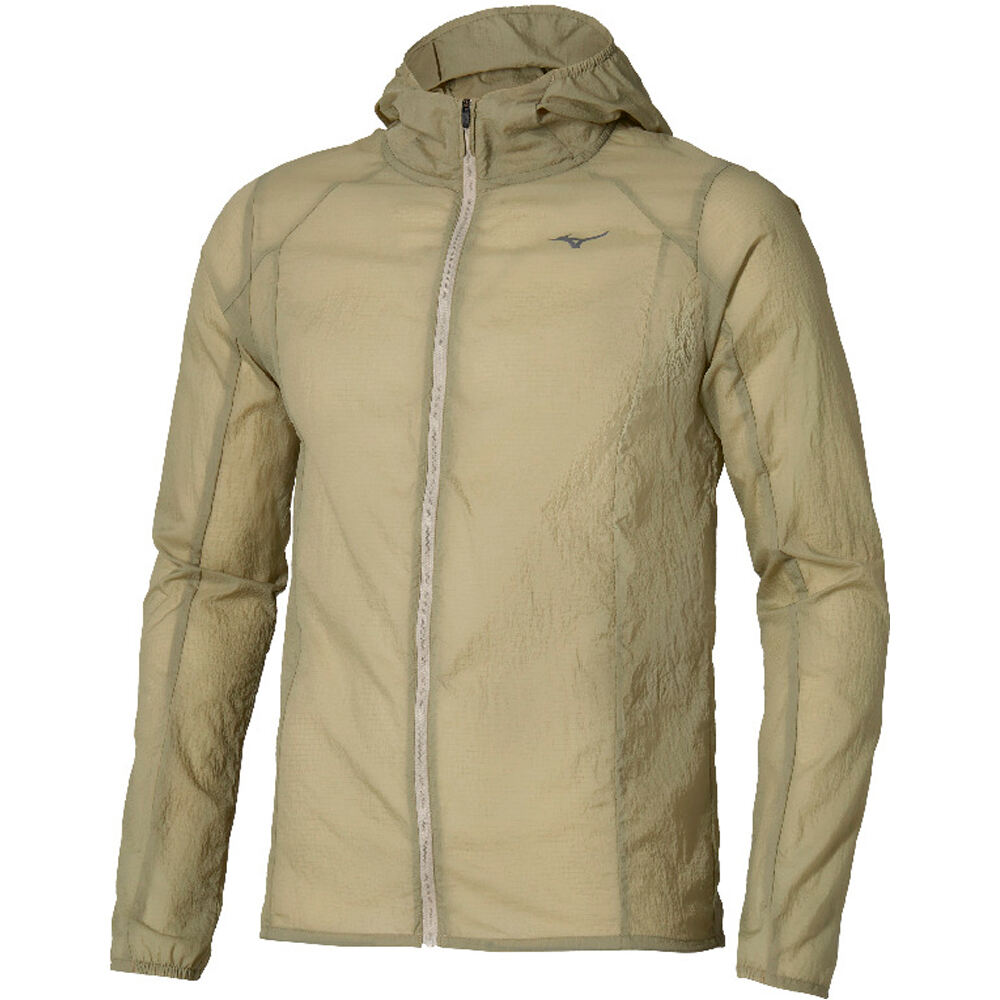 Mizuno CHAQUETA RUNNING HOMBRE Tech Light Hooded Jacket vista frontal