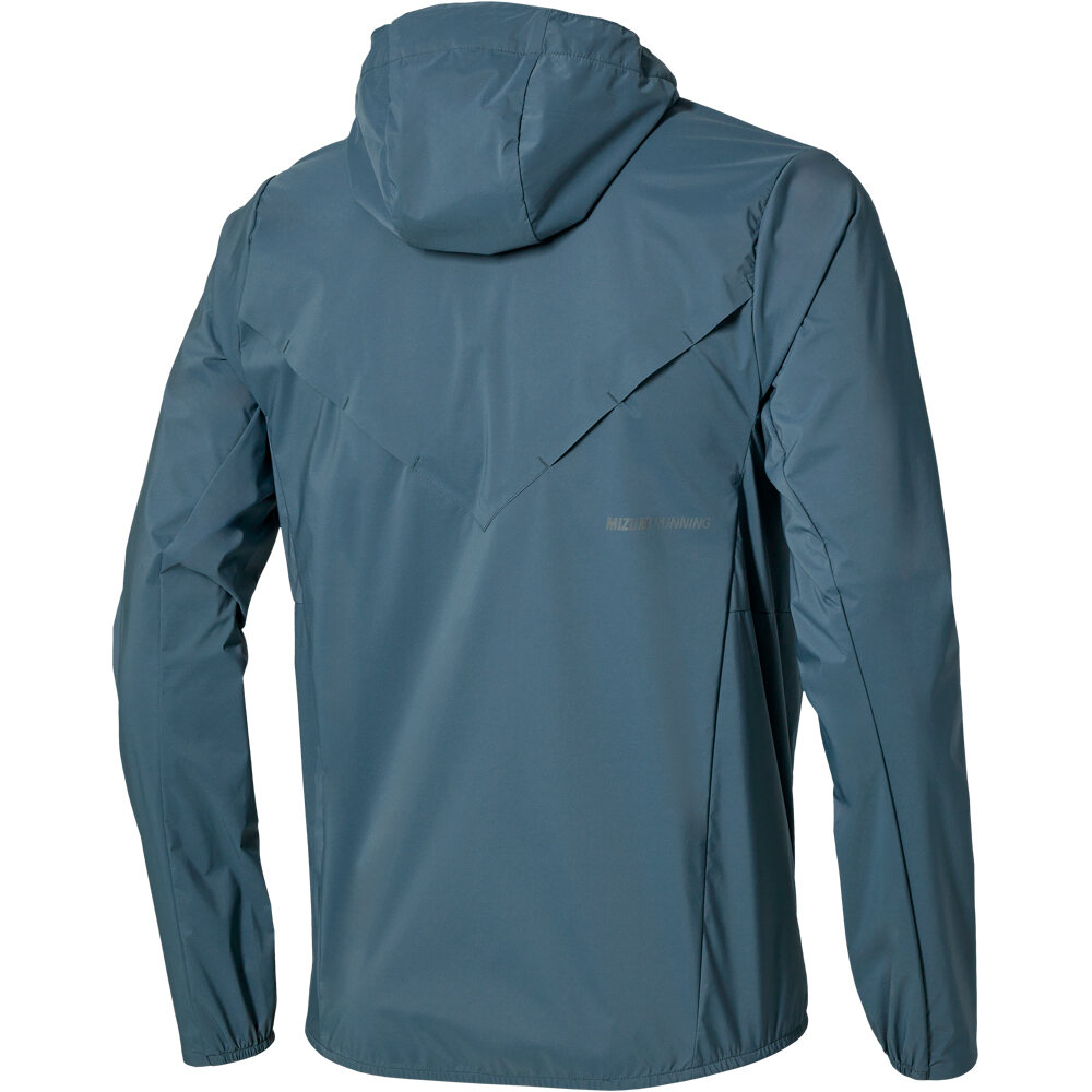 Mizuno CHAQUETA RUNNING HOMBRE Tech TC BT Hooded Jacket vista trasera