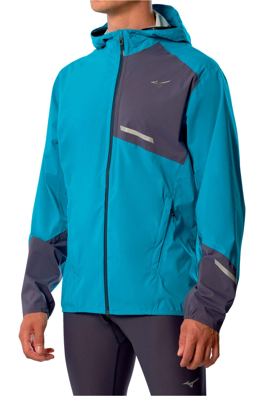 Mizuno CHAQUETA RUNNING HOMBRE Waterproof 20K ER Jacket(M) vista frontal