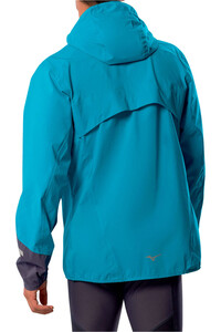 Mizuno CHAQUETA RUNNING HOMBRE Waterproof 20K ER Jacket(M) vista trasera